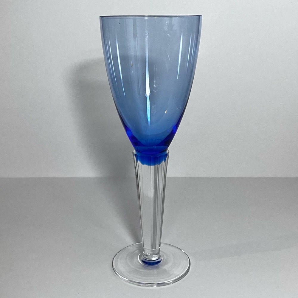 SASAKI LUMINA BLUE Water Glass / 8.75 Inches / Japanese Crystal / ONLY 5 LEFT!!